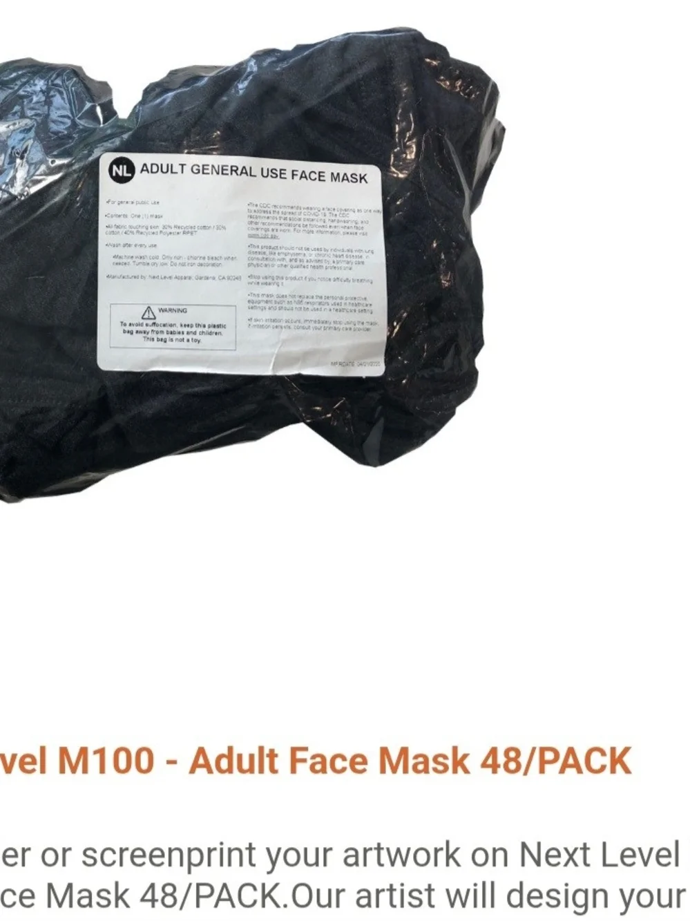 Next Level Apparel reusable by apparel